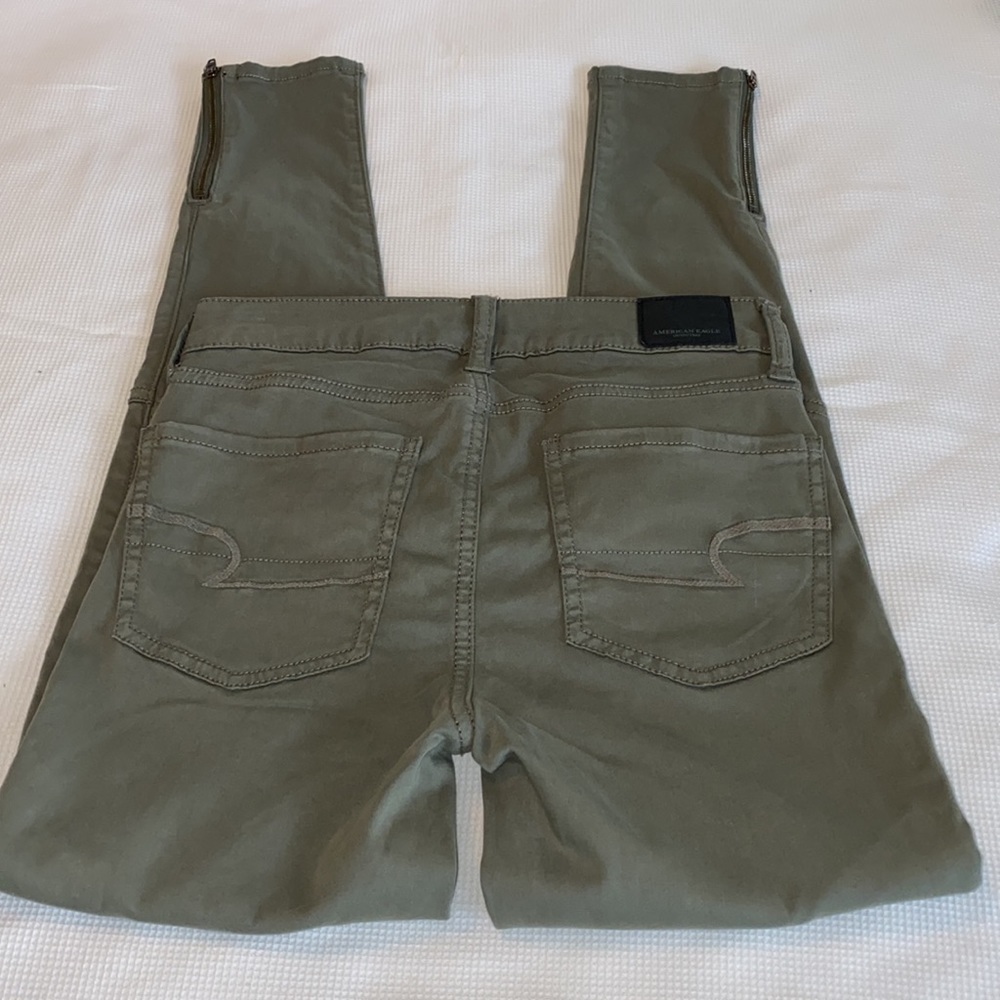 American Eagle outfitters  Moto High Rise Jegging Size 0 Regular - Picture 5 of 12